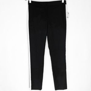 ZARA black side stripe croppedankle pants     NWT!